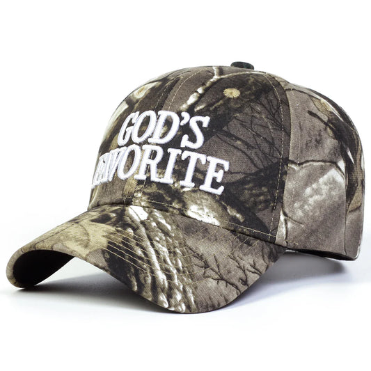 God's Favorite camo trucker hat